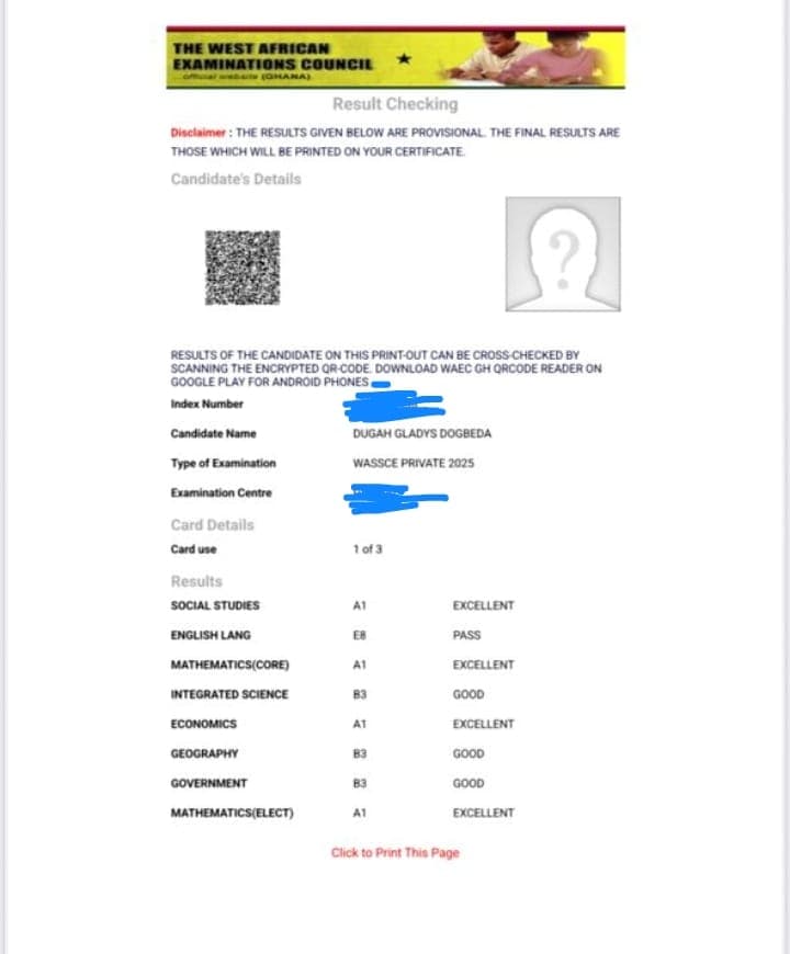 Student Results 5